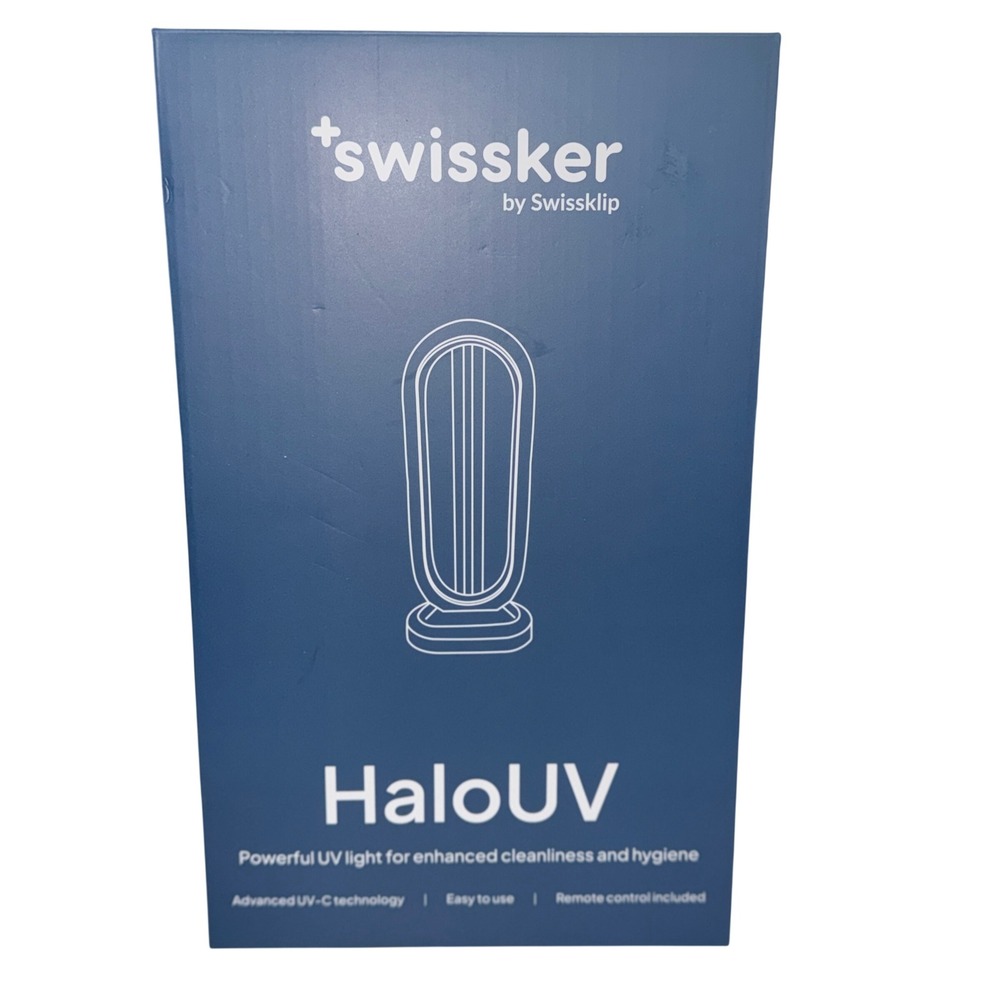 Swissker by Swissklip HaloUV Powerful UV-C Sanitizing Light with Remote Control